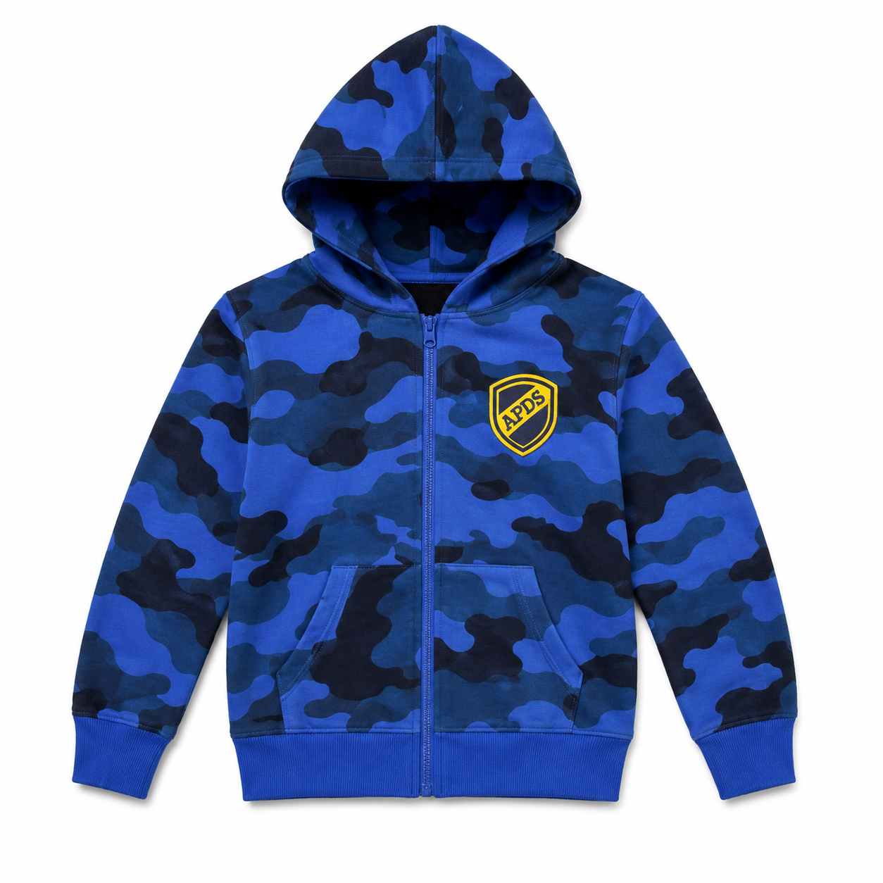 Boys full zip camo