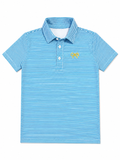 Boys polo - Aqua stripe