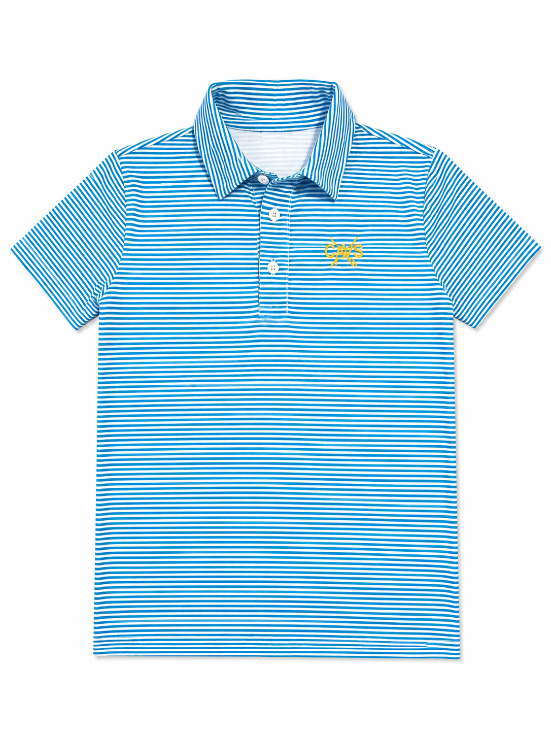 Boys polo - Aqua stripe