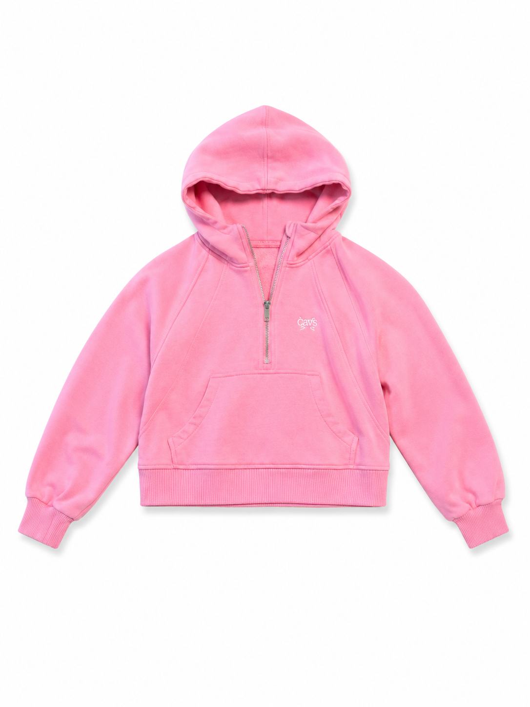 Girls half zip sweatshirt - PINK