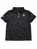 Boys polo in black camo