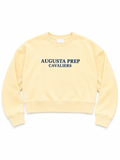 Women's cropped sweatshirt - Yellow
