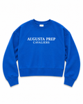 Women's cropped sweatshirt - BLUE