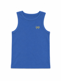 Girls tank top - blue solid