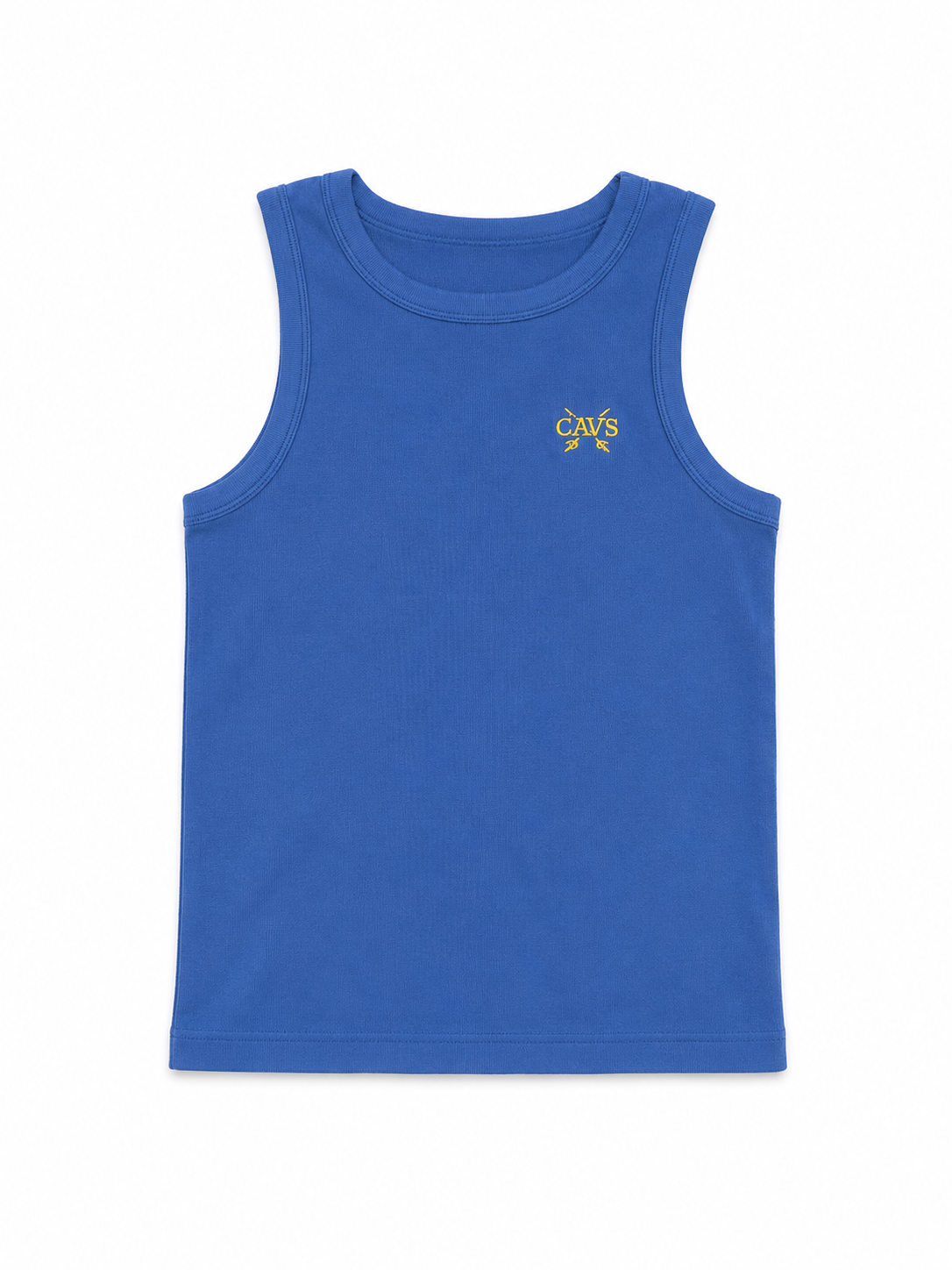 Girls tank top - blue solid