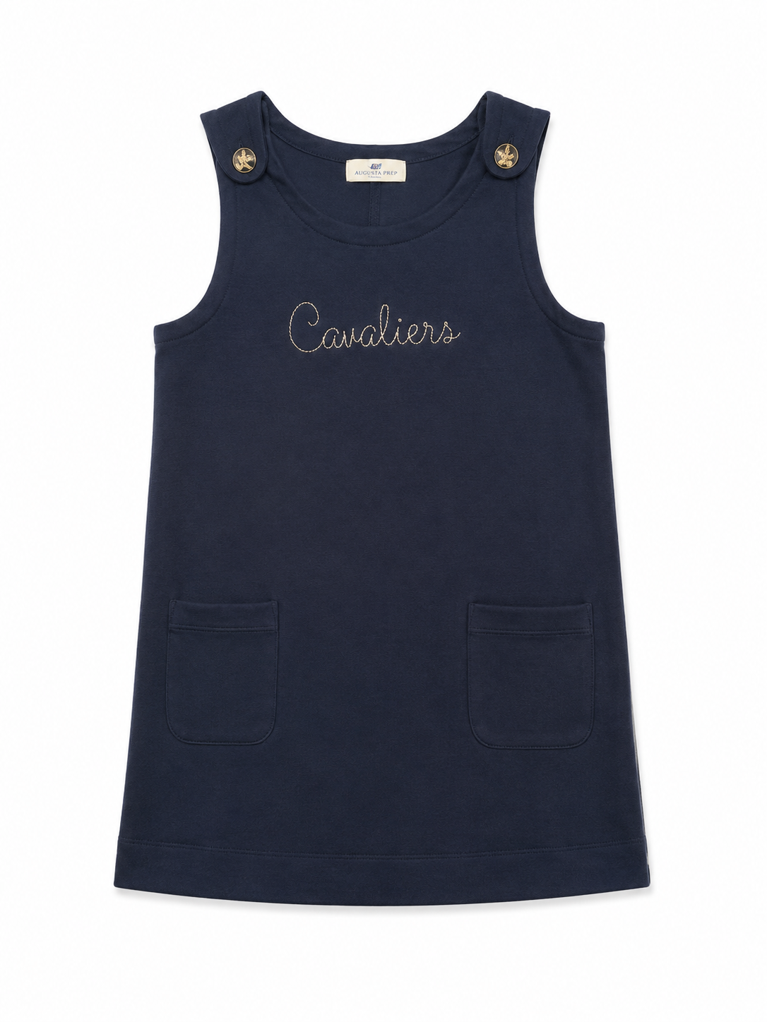 Girls navy shift dress