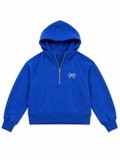 Girls half zip sweatshirt - BLUE