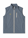 Men's navy full zip vest