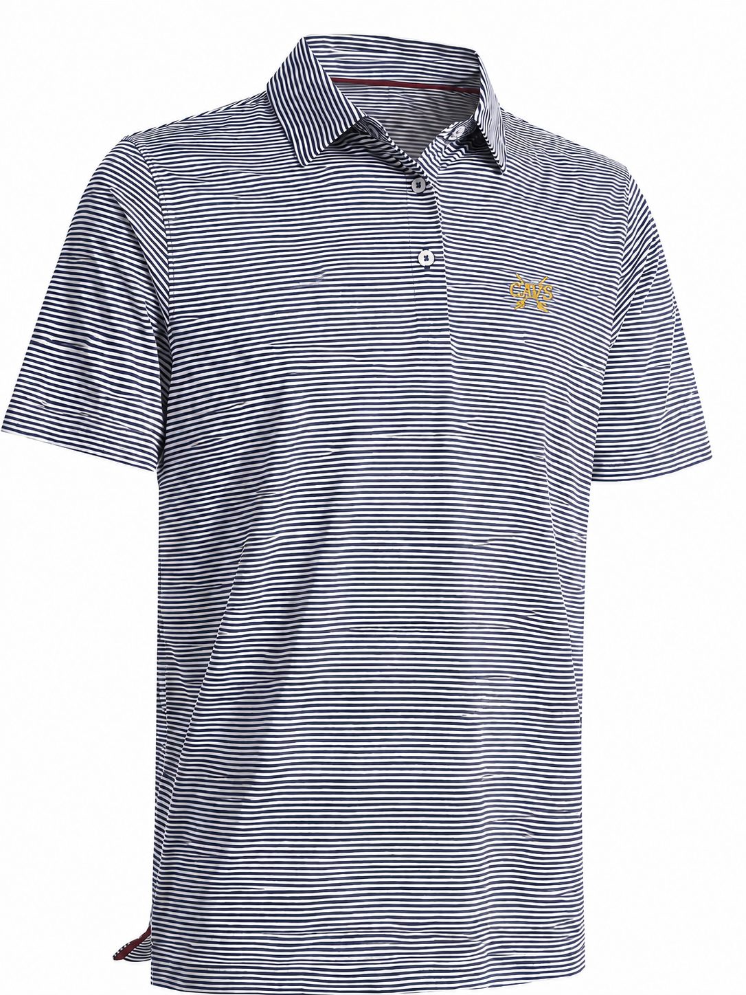 Men's polo in navy stripe