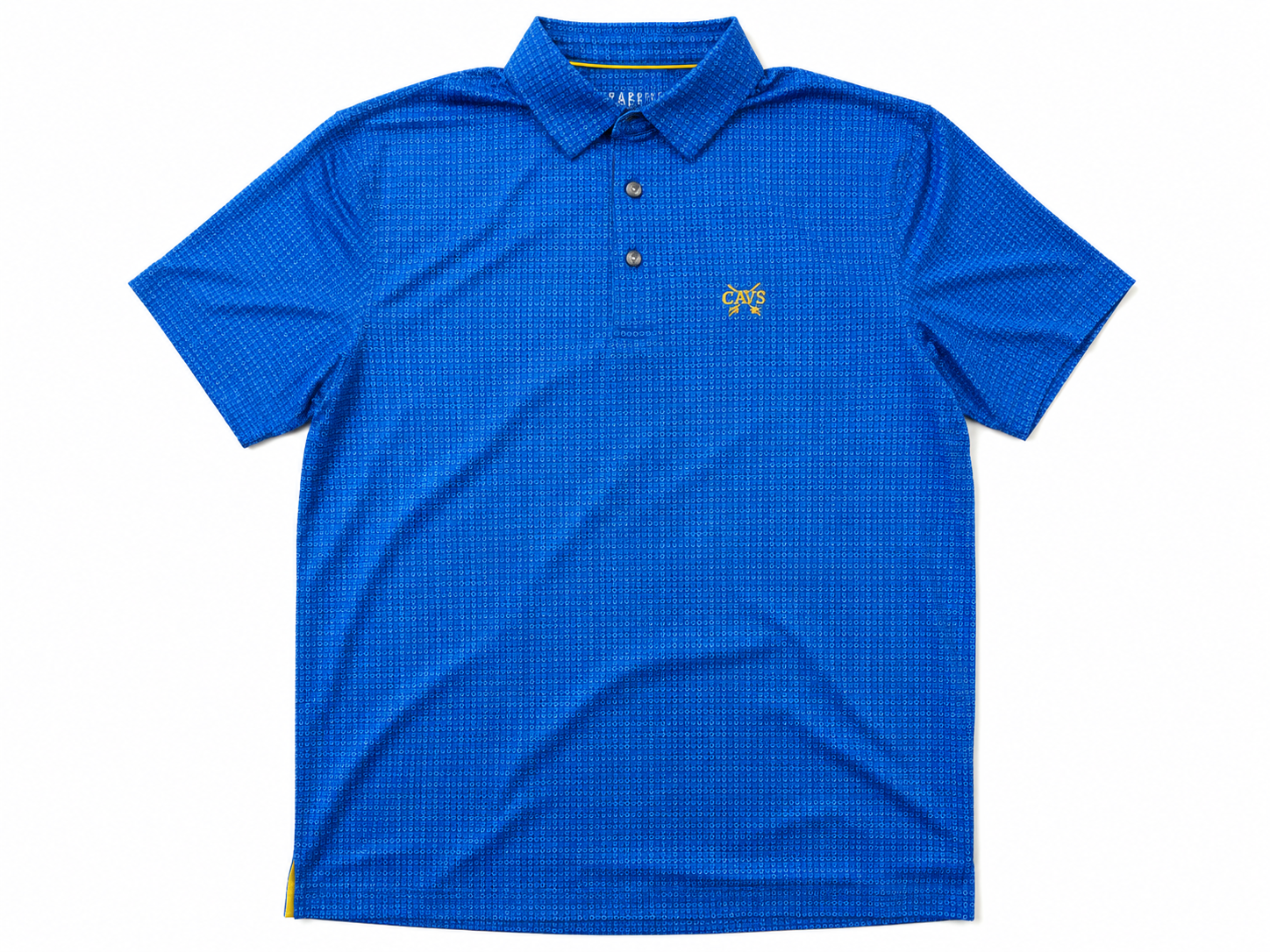 Men's polo in blue pattern