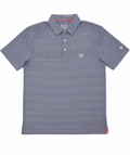 Men's polo in blue stripe