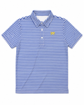 Boys polo - blue/white stripe