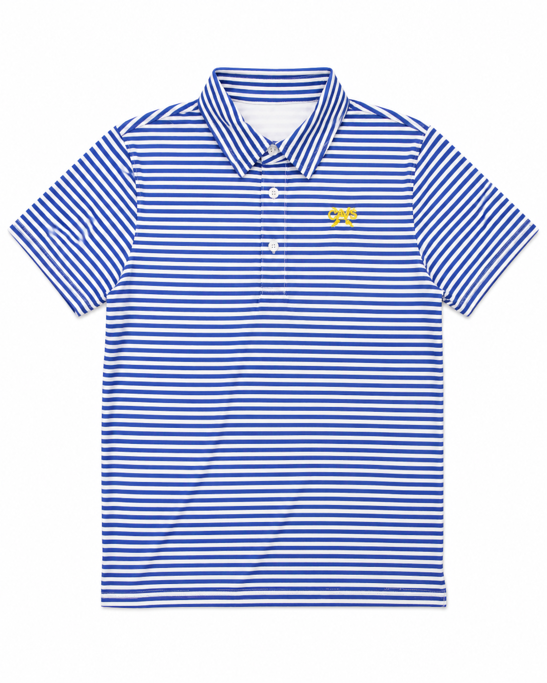 Boys polo - blue/white stripe