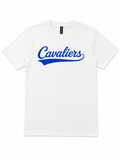 White T Shirt, Blue Varsity Writing