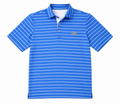 Mens polo - Bright blue stripe