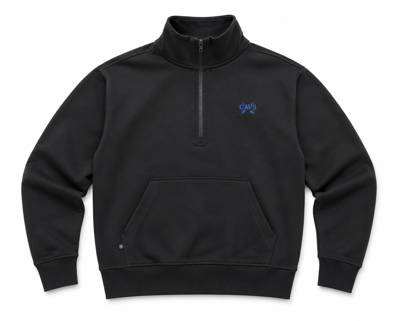 Women's black quarter zip